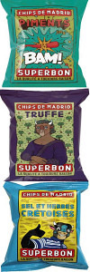 1 XL Karton mit 25 Packungen Kartoffelchips aus Madrid